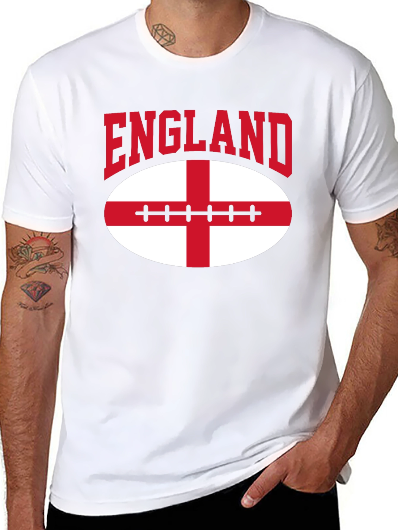 England Rugby Football T-Shirt - Black