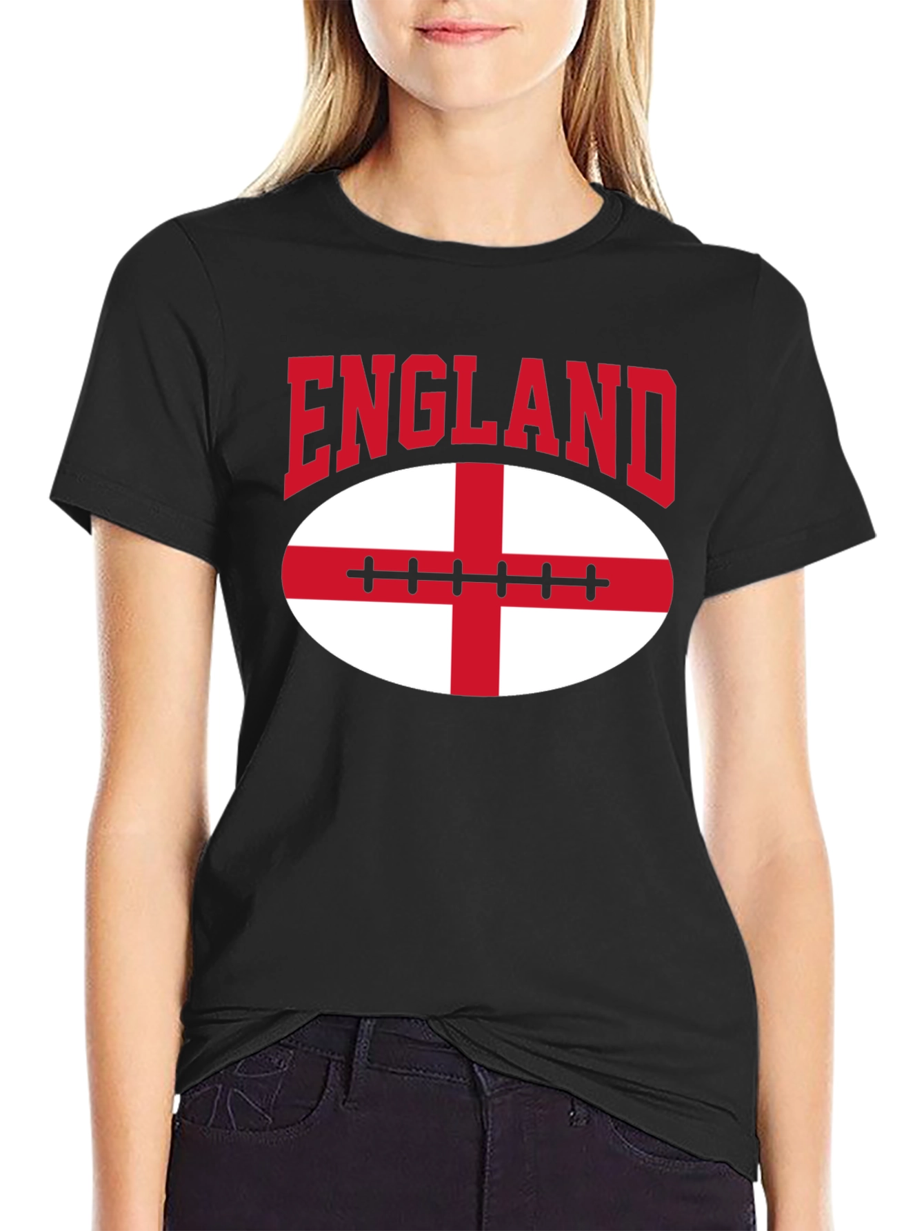 England Rugby Football T-Shirt - Black