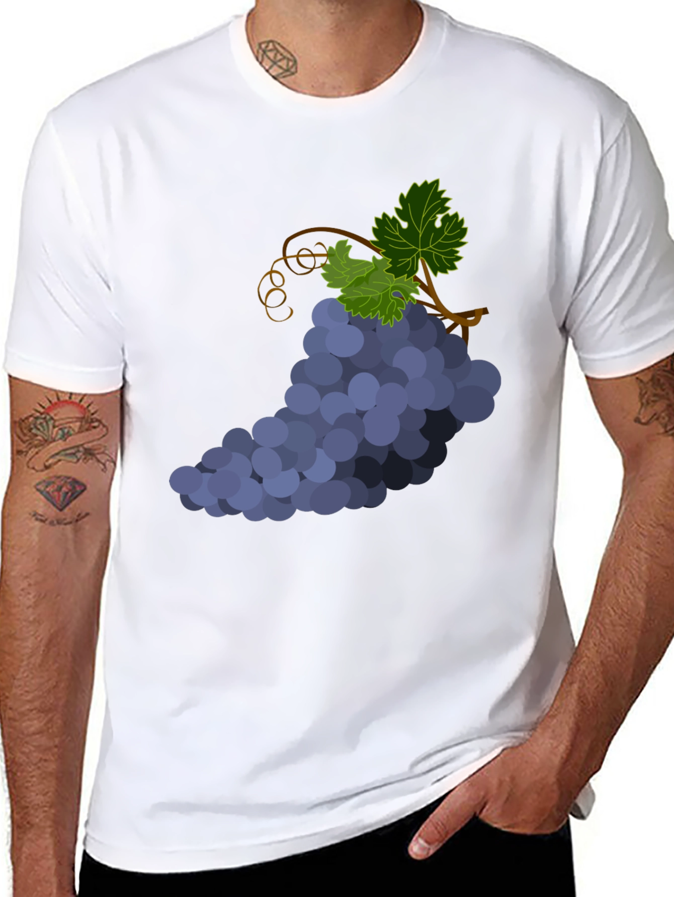 Grapes Graphic T-Shirt - Unique Design