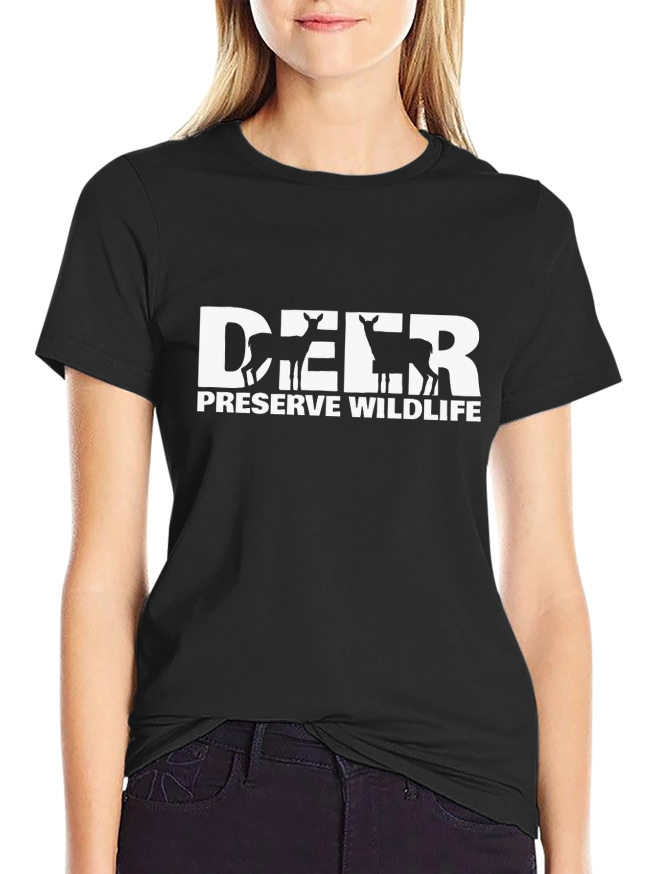 Deer Preserve Wildlife Graphic T-Shirt