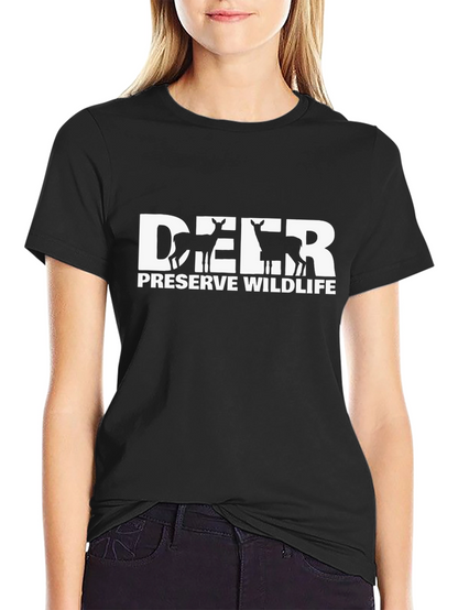 Deer Preserve Wildlife Graphic T-Shirt