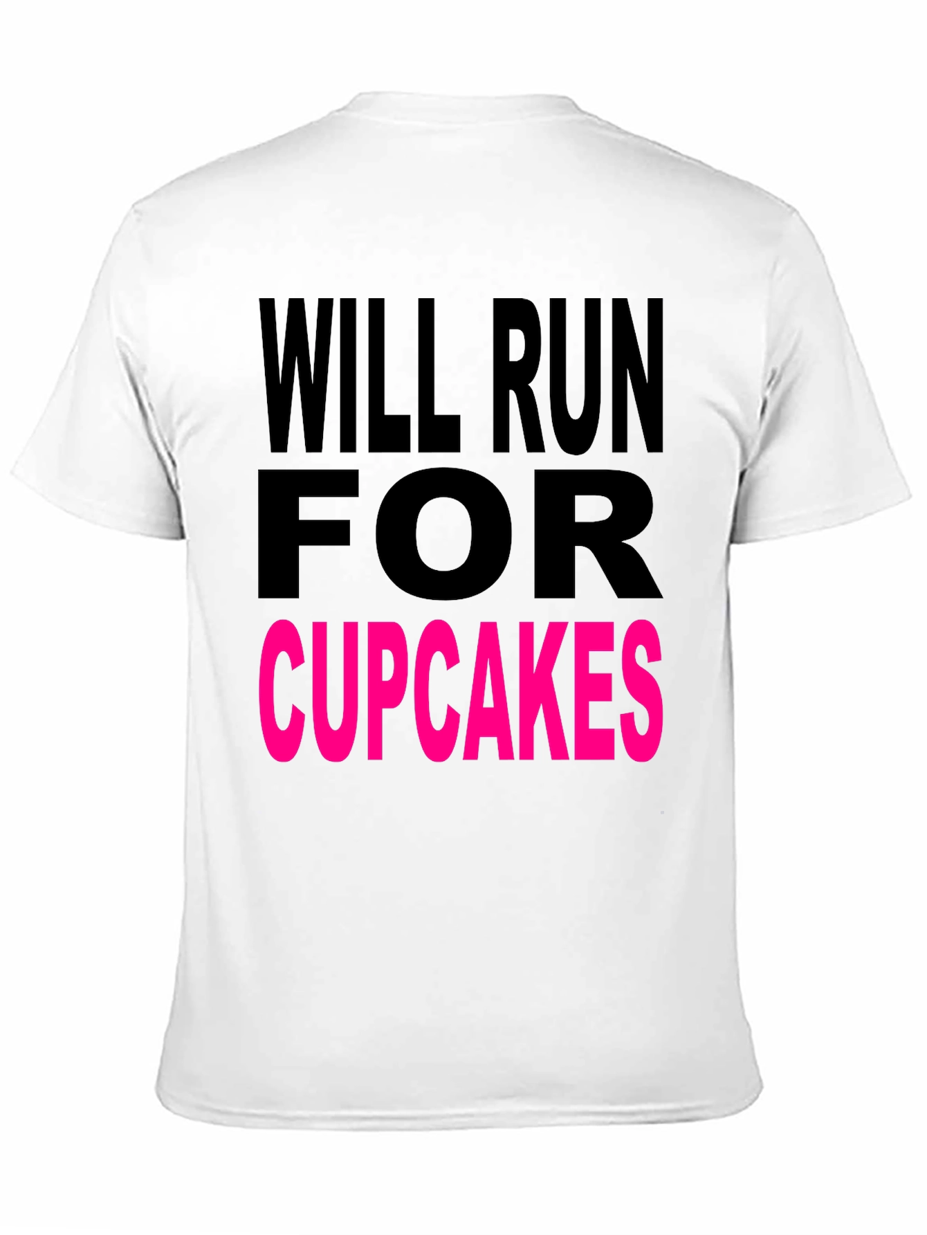 Will Run for Cupcakes Black T-Shirt
