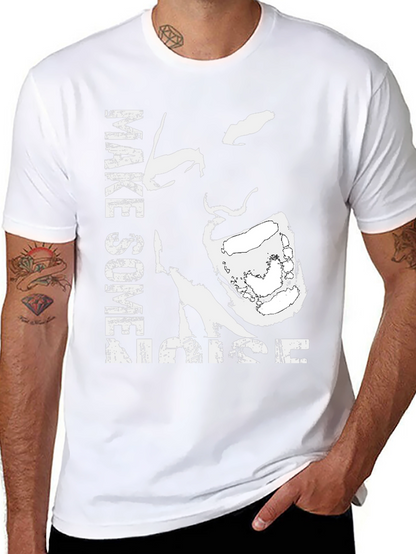 Make Some Noise Graphic Tee - Black
