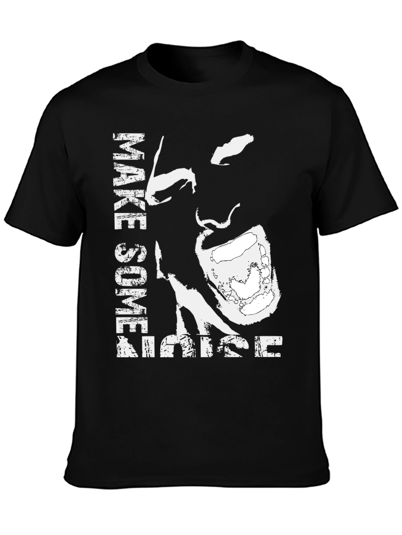 Make Some Noise Graphic Tee - Black