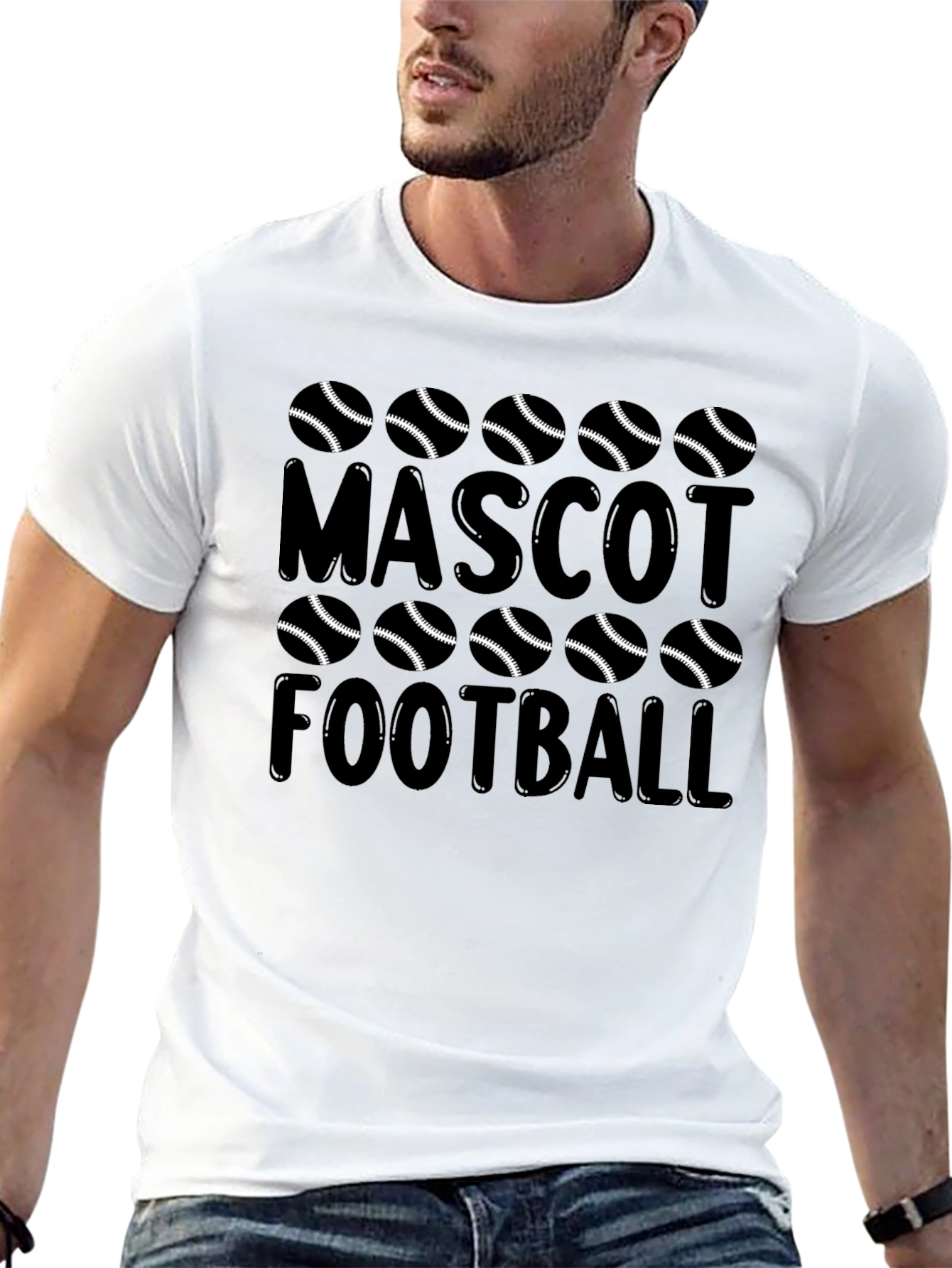 Mascot Football Graphic T-Shirt