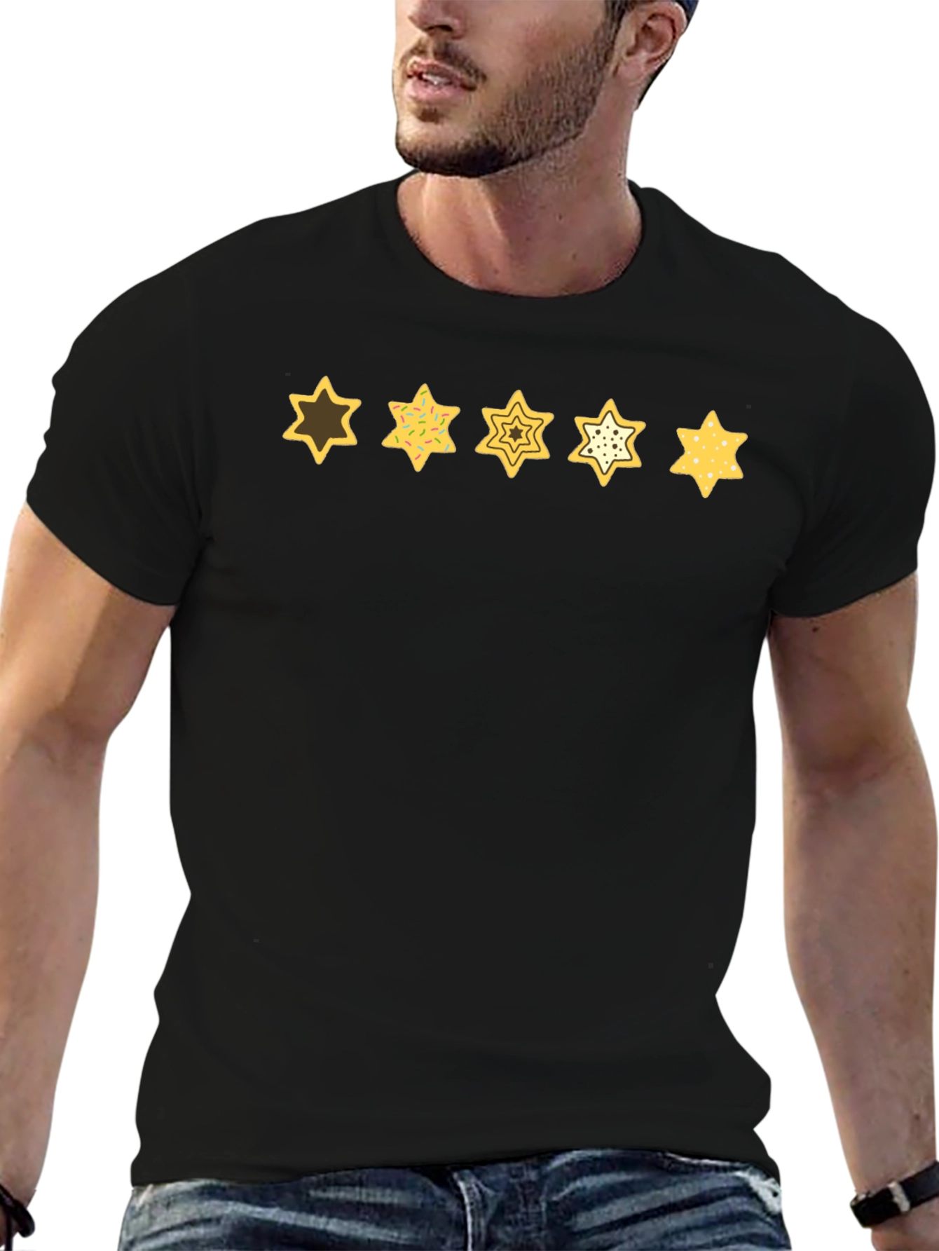 Star Cookies Graphic Tee - Funky Mens T-Shirt