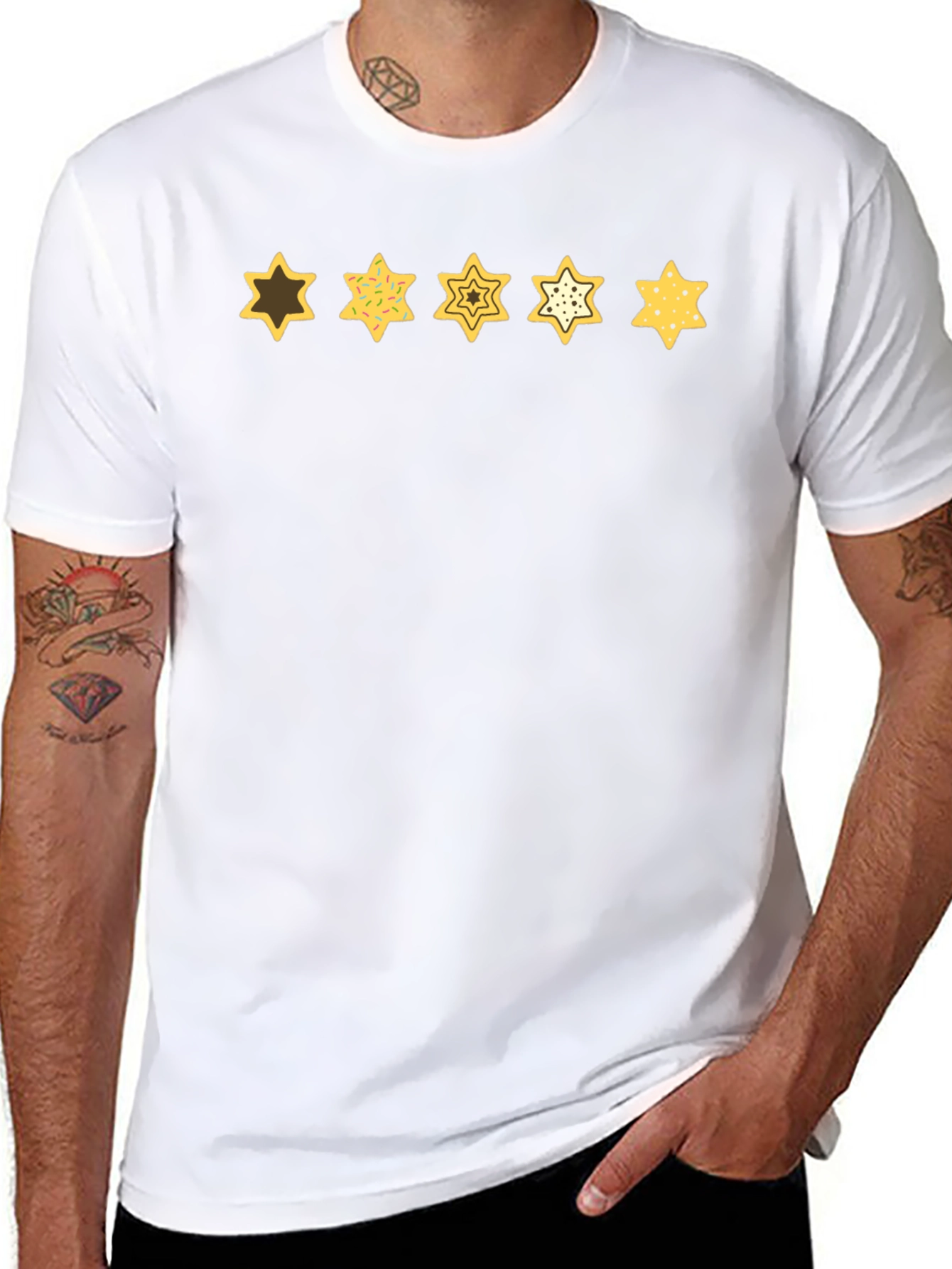 Star Cookies Graphic Tee - Funky Mens T-Shirt