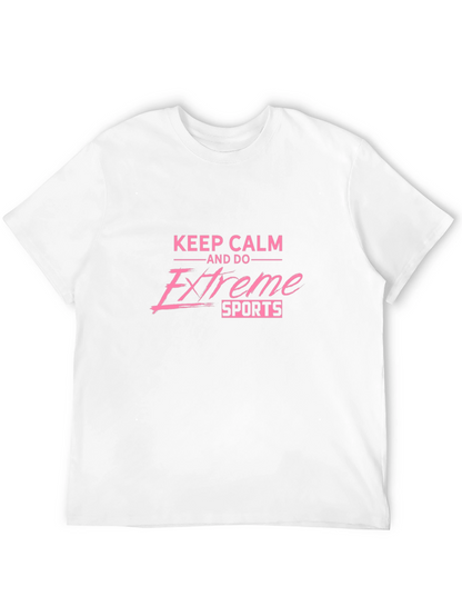 Keep Calm Extreme Sports Black Graphic Tee