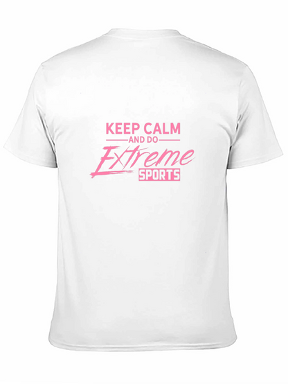 Keep Calm Extreme Sports Black Graphic Tee
