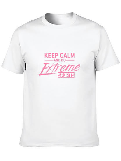 Keep Calm Extreme Sports Black Graphic Tee