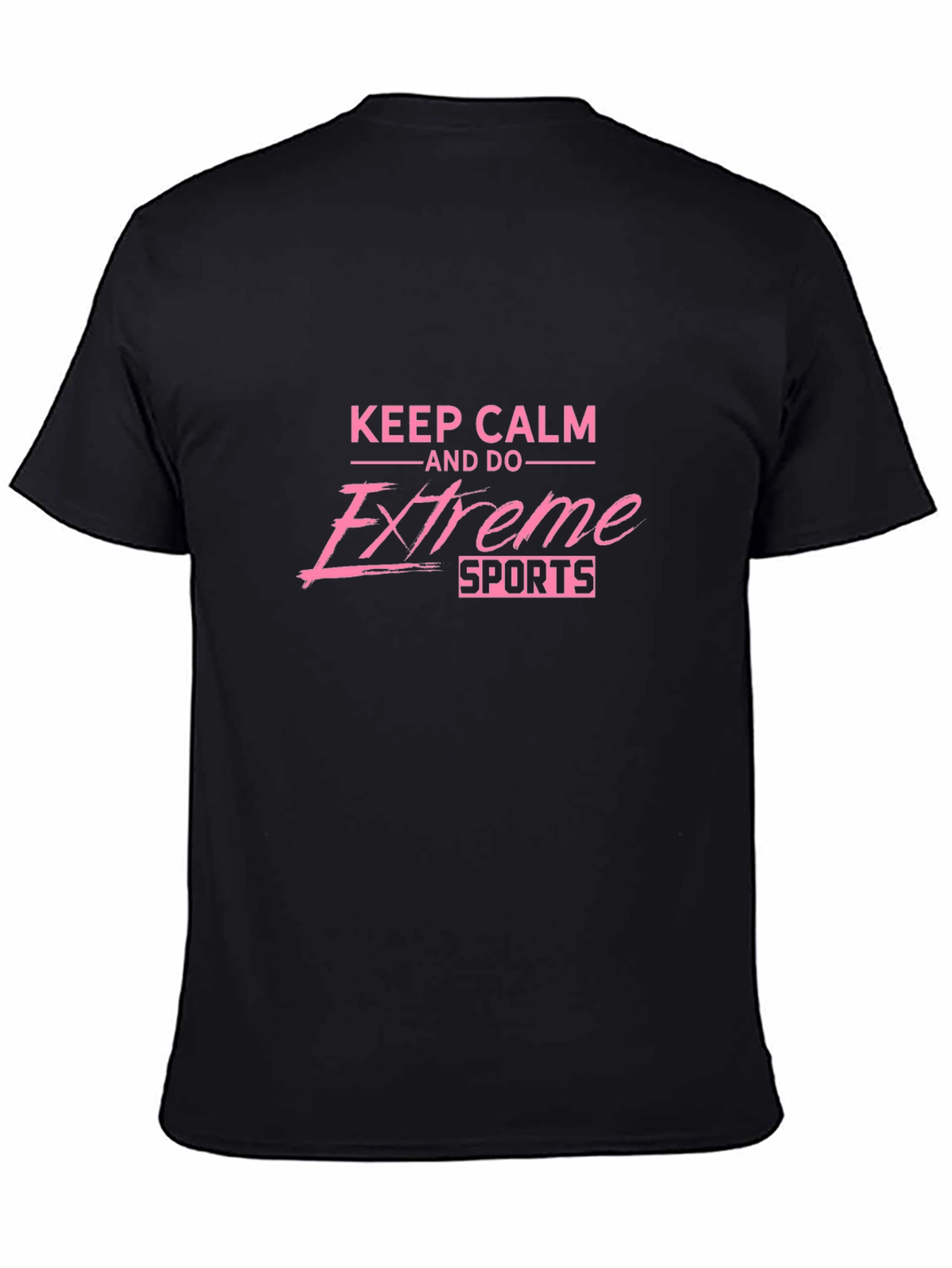 Keep Calm Extreme Sports Black Graphic Tee