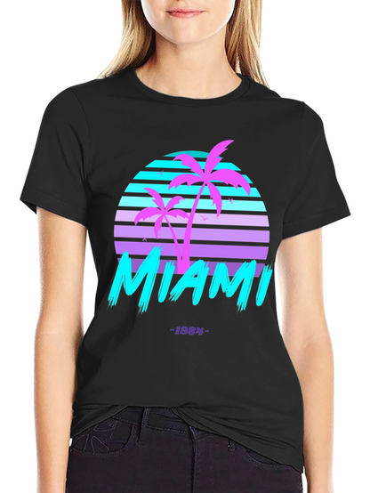 Retro Miami 1984 Graphic Tee