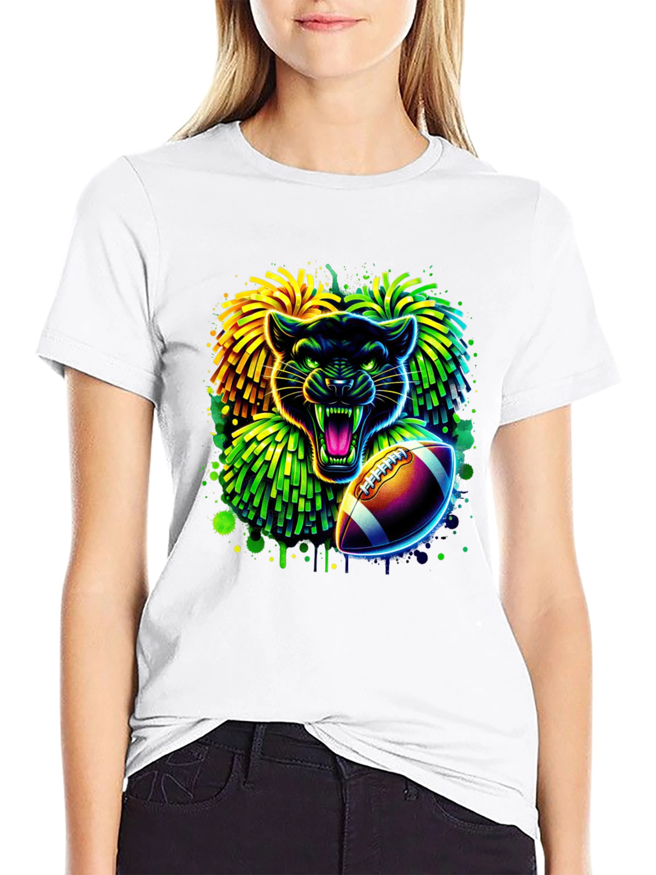 Panther Football Graphic T-Shirt