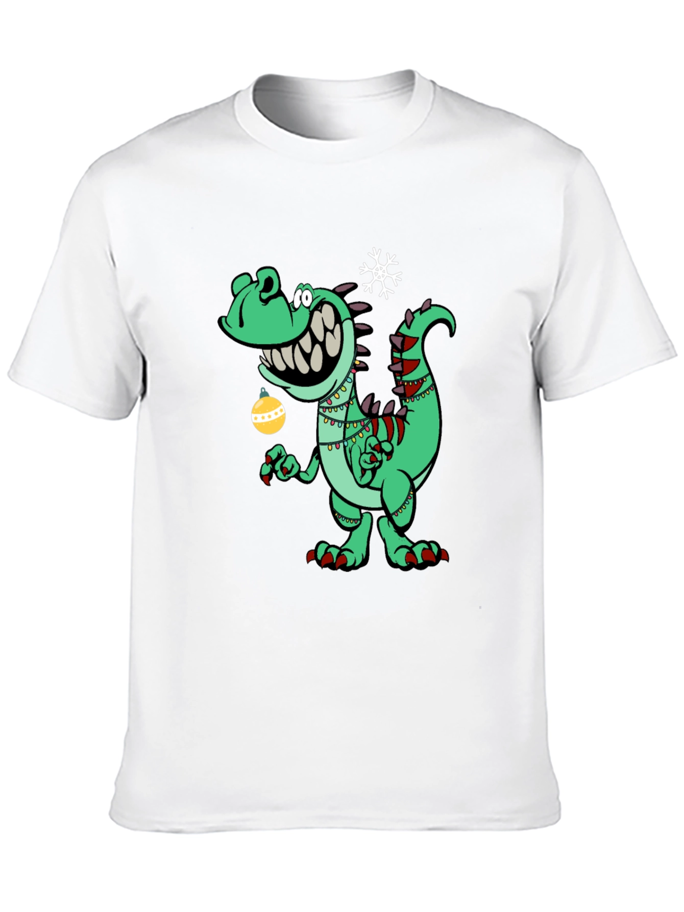 Festive Dino T-Shirt - Holiday Dinosaur