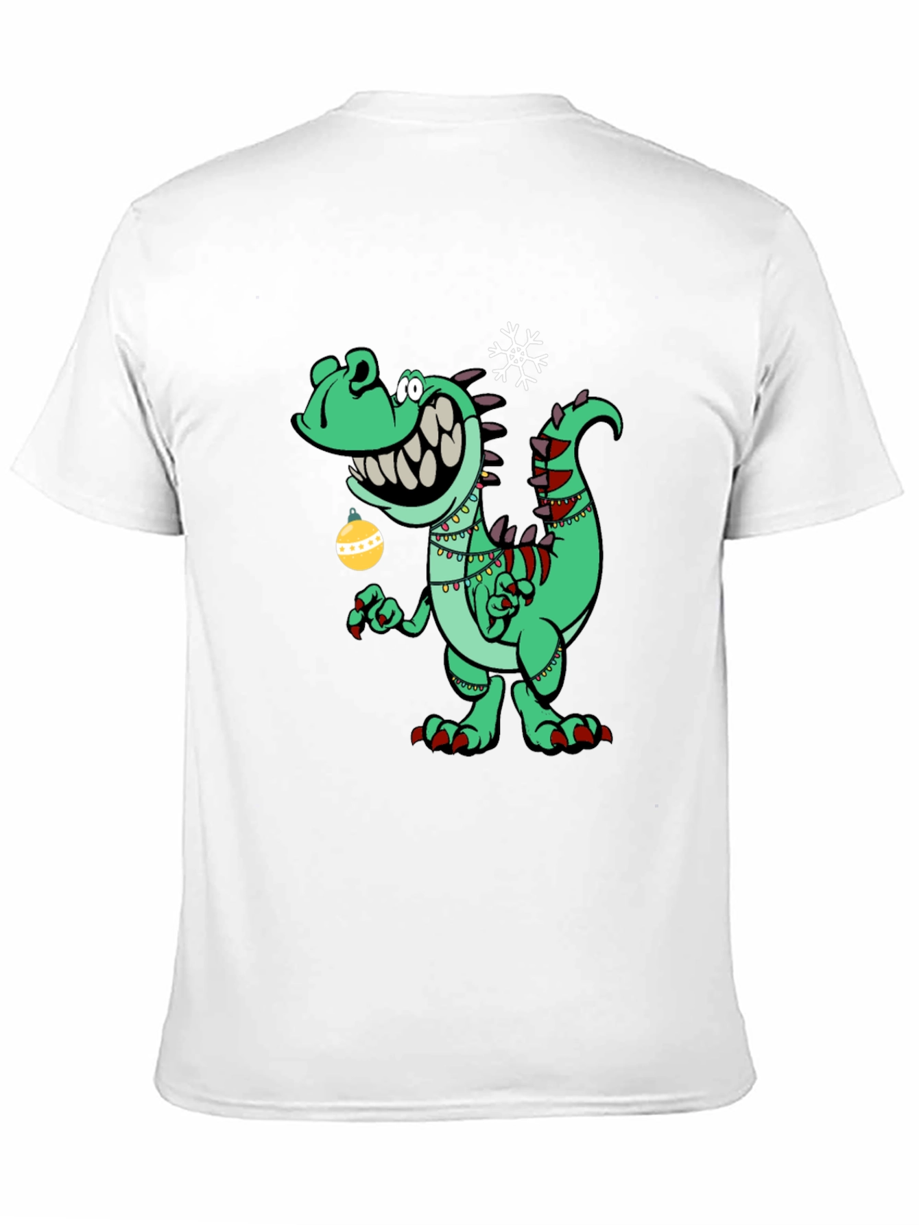 Festive Dino T-Shirt - Holiday Dinosaur