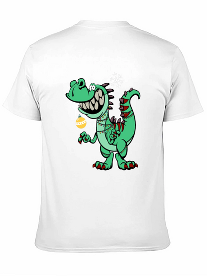 Festive Dino T-Shirt - Holiday Dinosaur