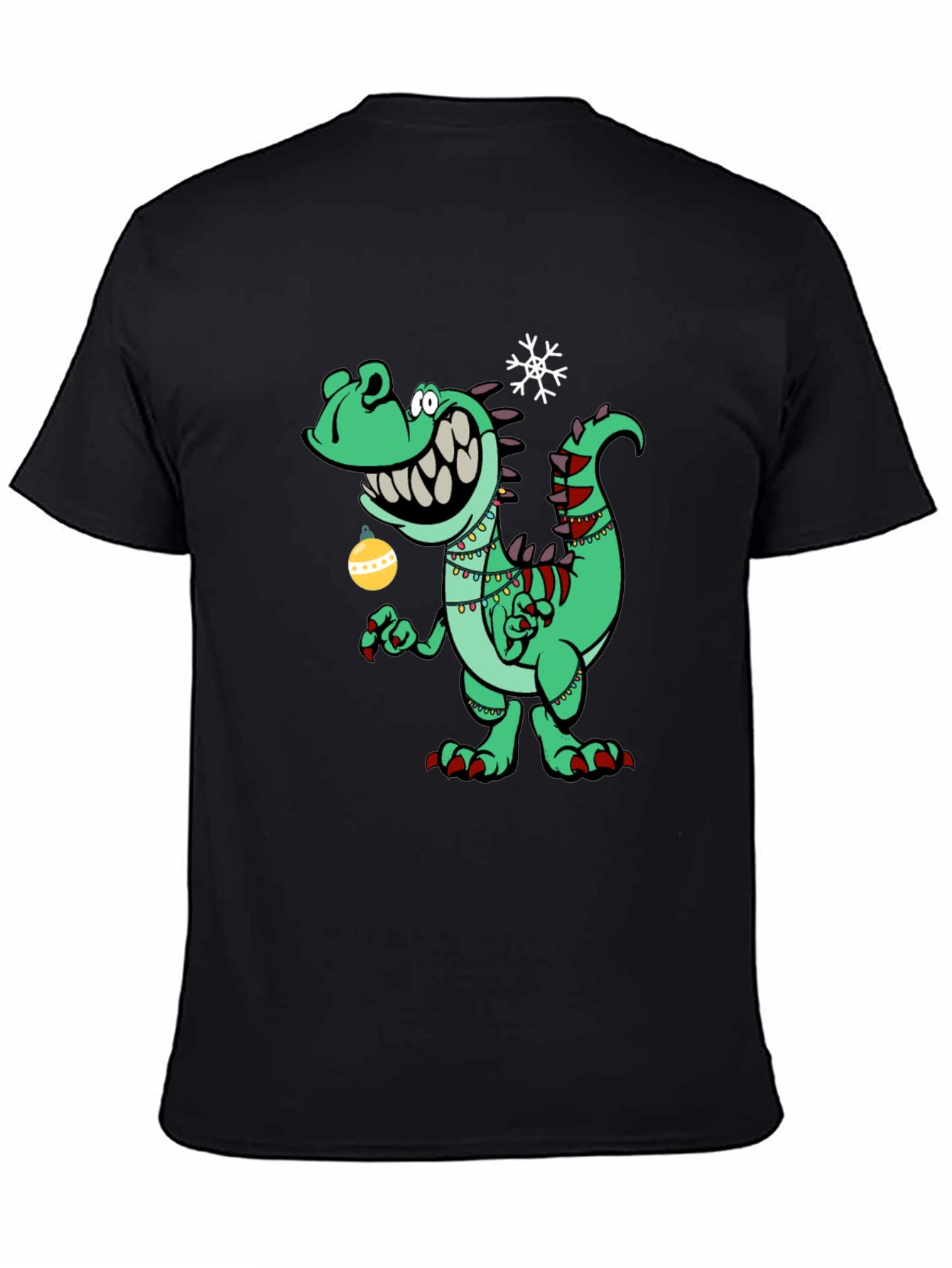Festive Dino T-Shirt - Holiday Dinosaur