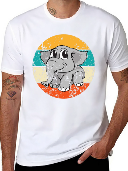 Retro Elephant Graphic Tee