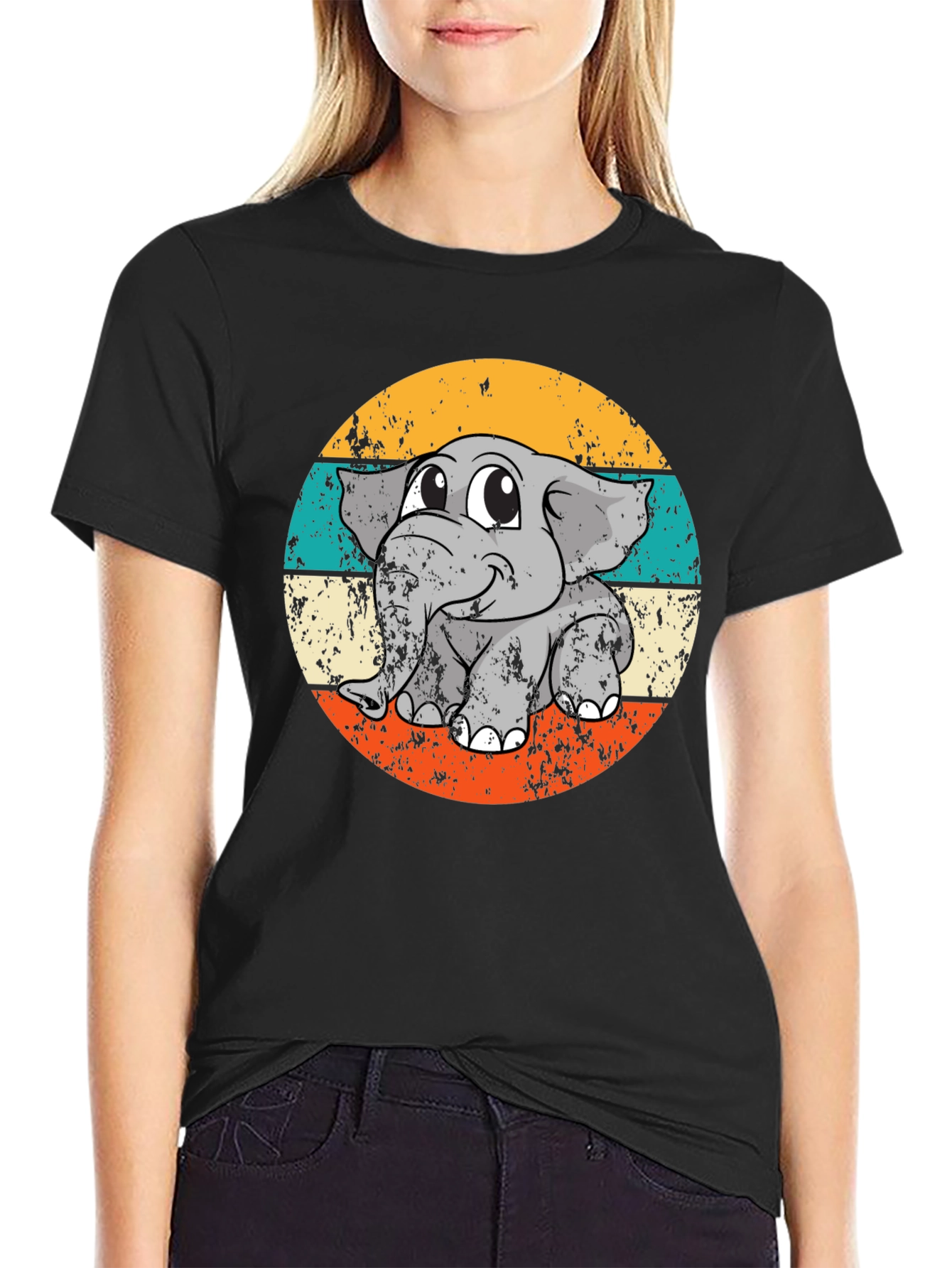 Retro Elephant Graphic Tee