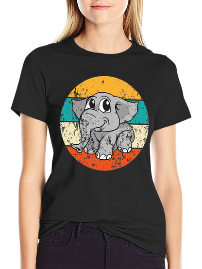 Retro Elephant Graphic Tee