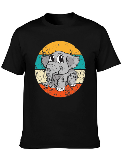 Retro Elephant Graphic Tee