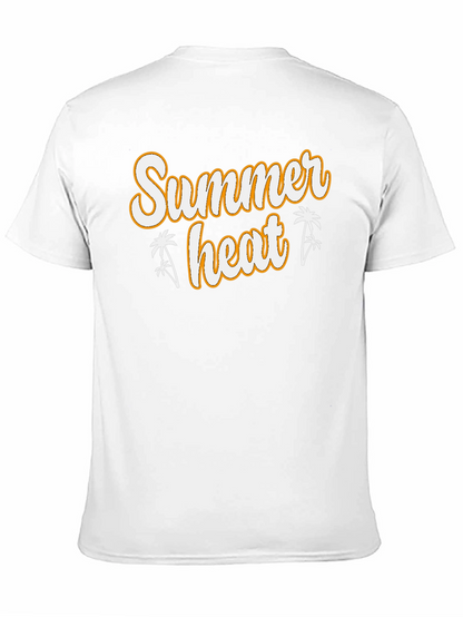 Summer Heat Graphic Tee - Black Cotton T-Shirt