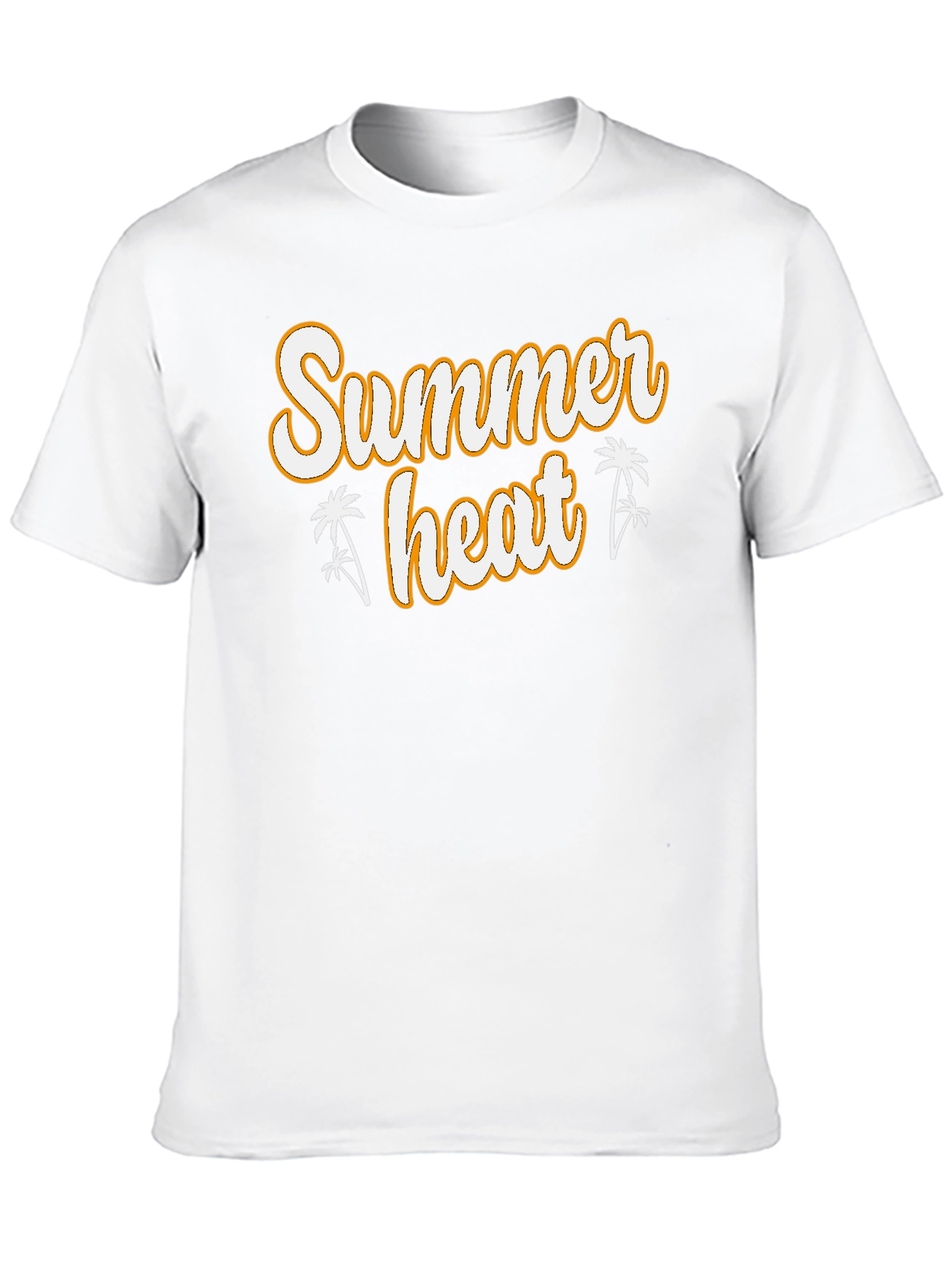 Summer Heat Graphic Tee - Black Cotton T-Shirt