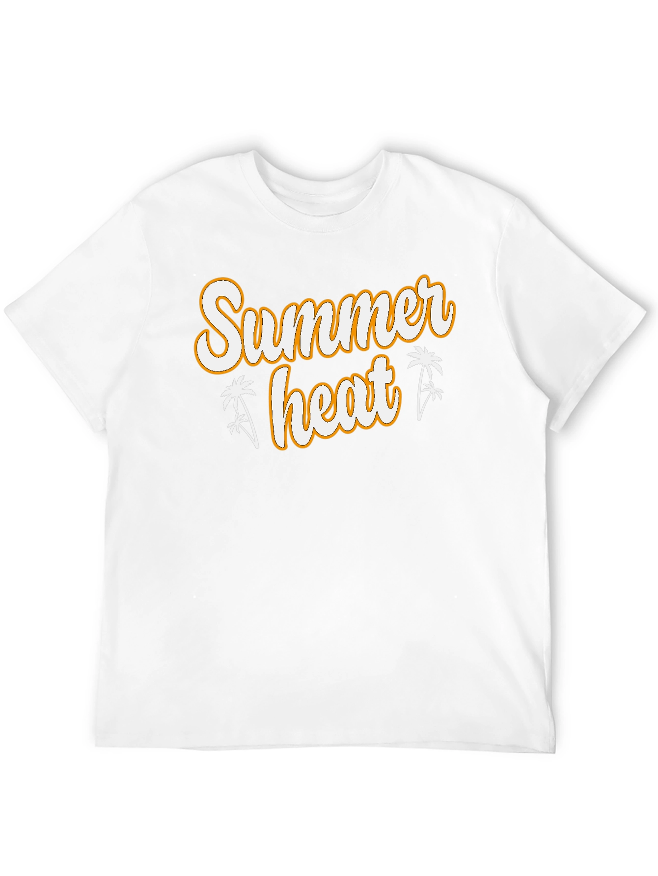 Summer Heat Graphic Tee - Black Cotton T-Shirt