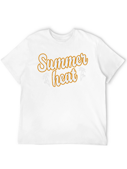 Summer Heat Graphic Tee - Black Cotton T-Shirt