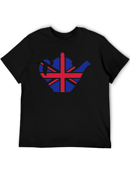 British Teapot Flag Graphic T-Shirt