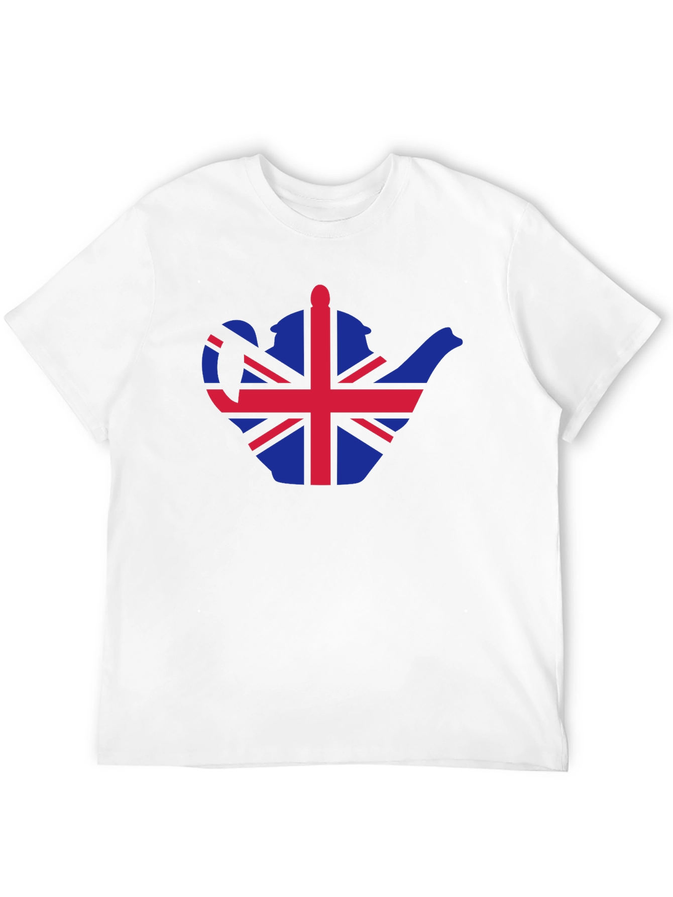 British Teapot Flag Graphic T-Shirt