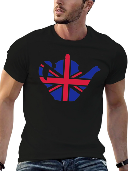British Teapot Flag Graphic T-Shirt