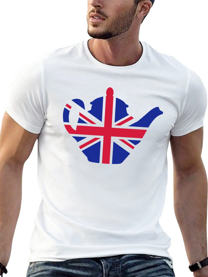 British Teapot Flag Graphic T-Shirt