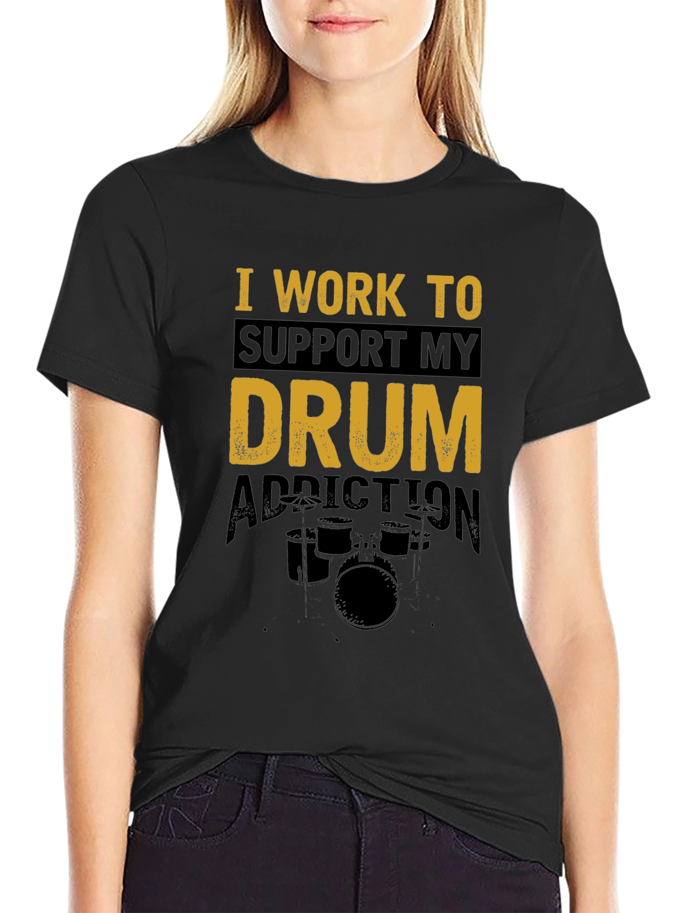 Drum Addiction T-Shirt - Music Lover Tee