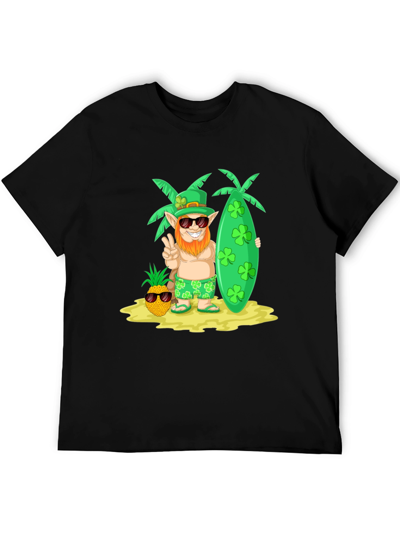 Lucky Leprechaun Beach T-Shirt