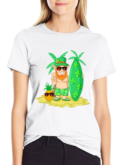 Lucky Leprechaun Beach T-Shirt