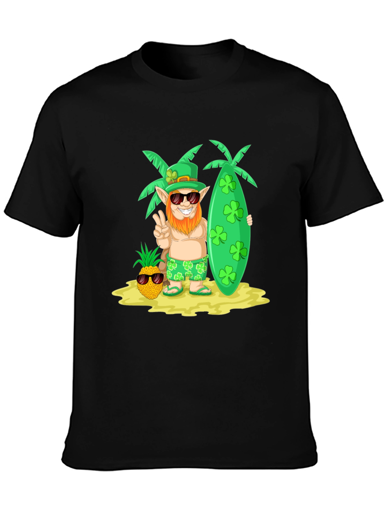 Lucky Leprechaun Beach T-Shirt