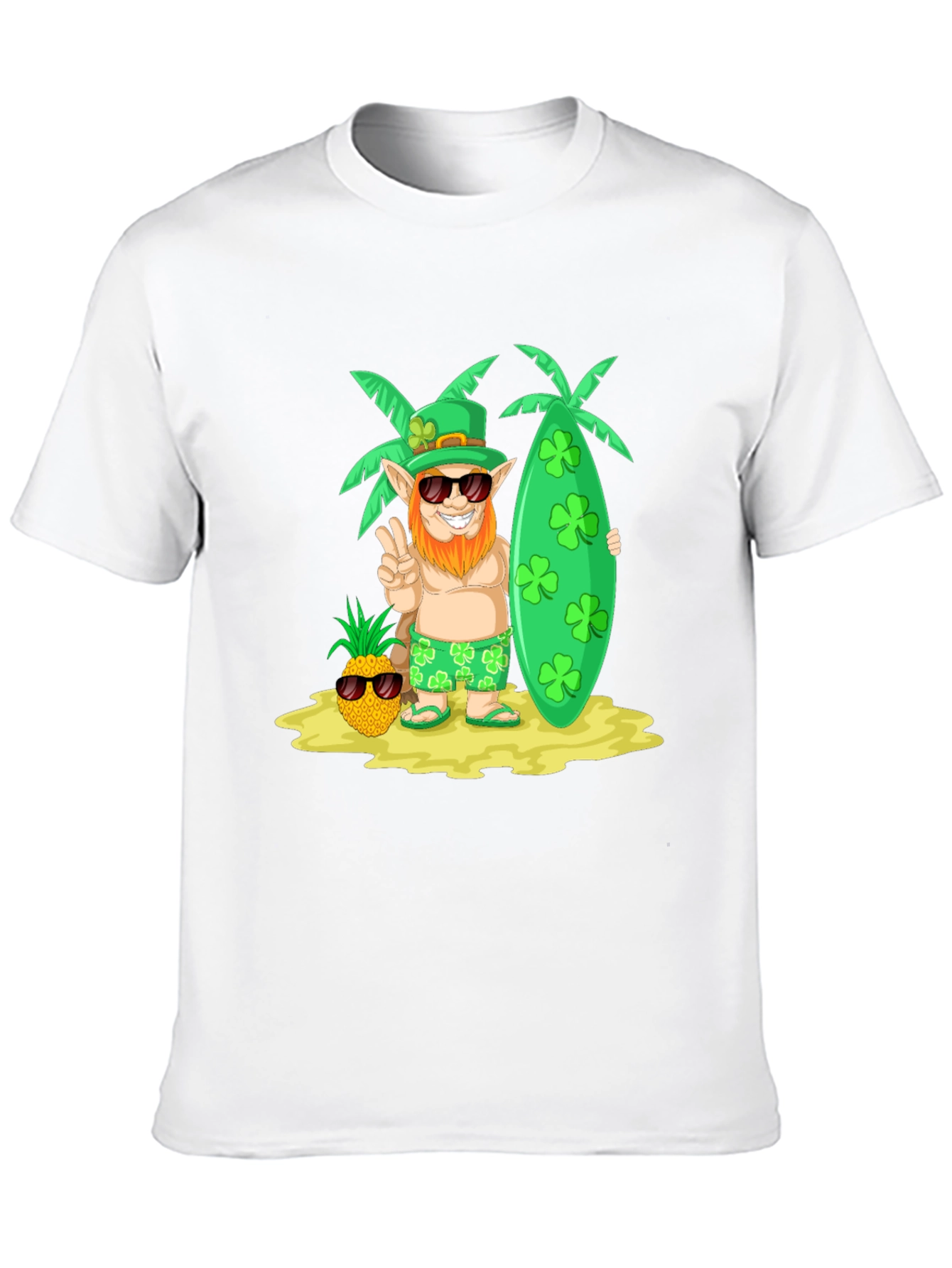 Lucky Leprechaun Beach T-Shirt