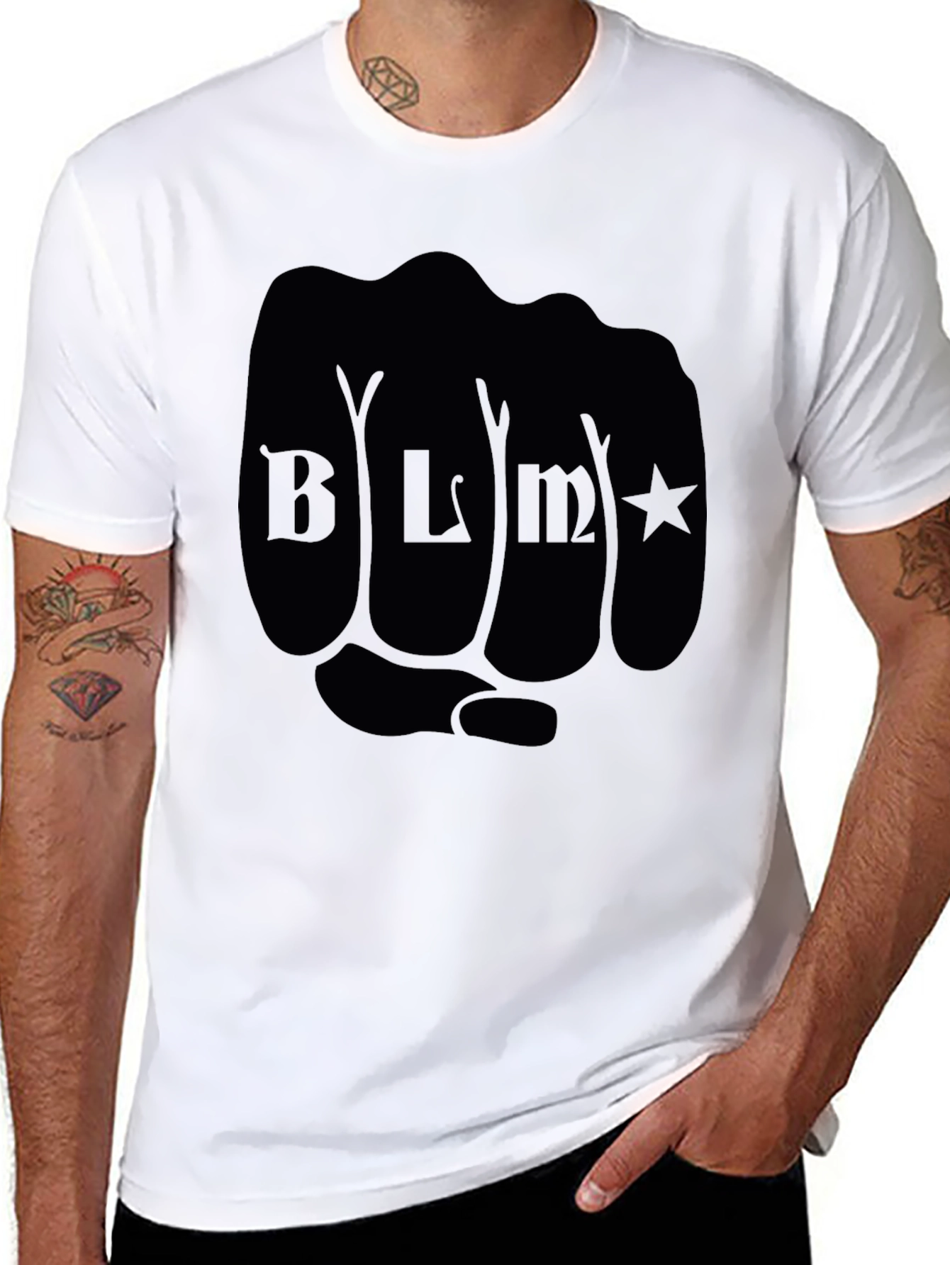 BLM Fist Graphic Tee - Black