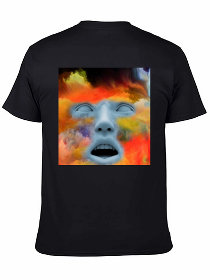 Surreal Face Graphic T-Shirt - Artistic Expression