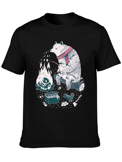 Bear Campfire Graphic Tee