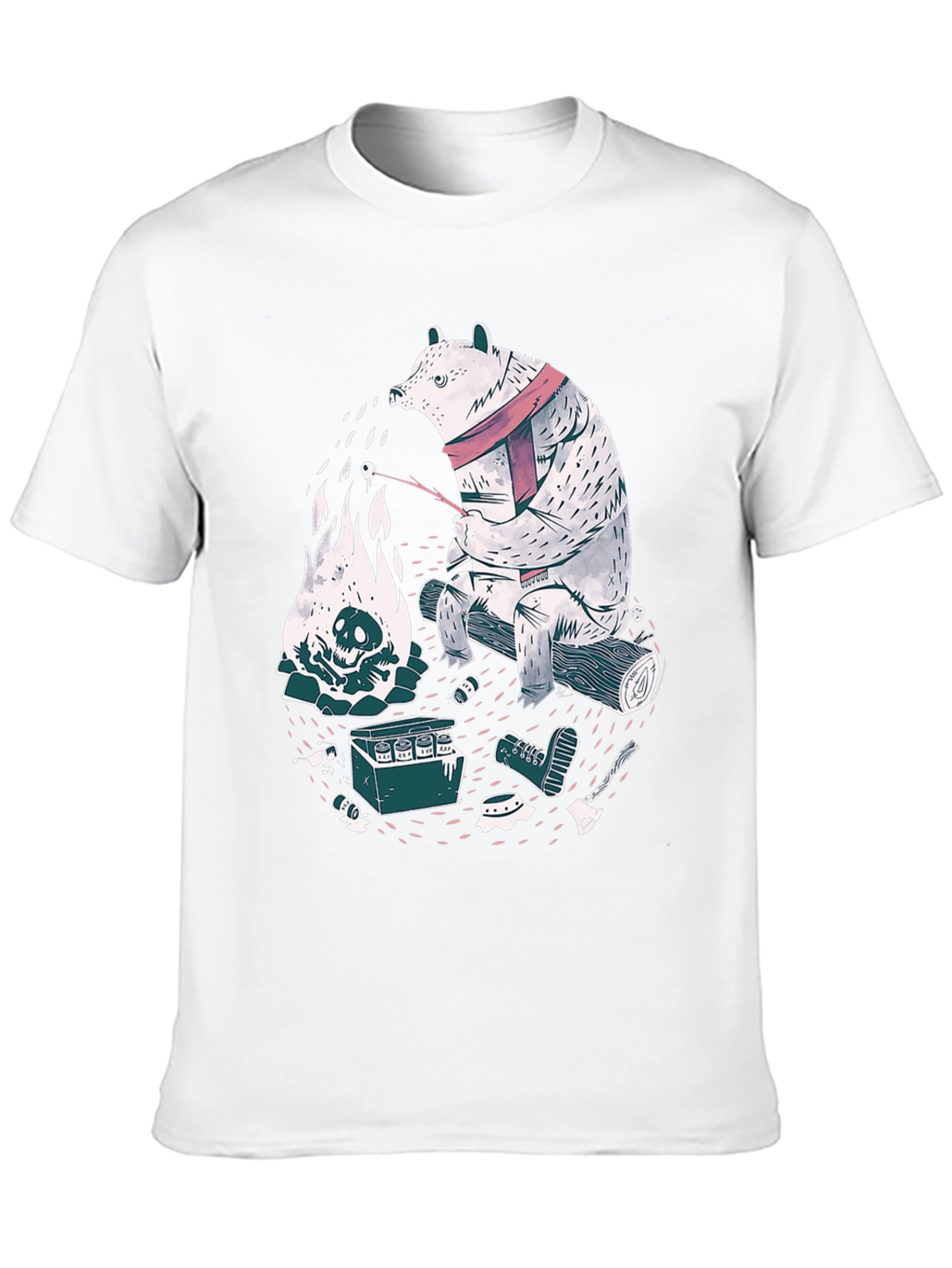 Bear Campfire Graphic Tee
