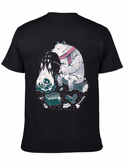 Bear Campfire Graphic Tee