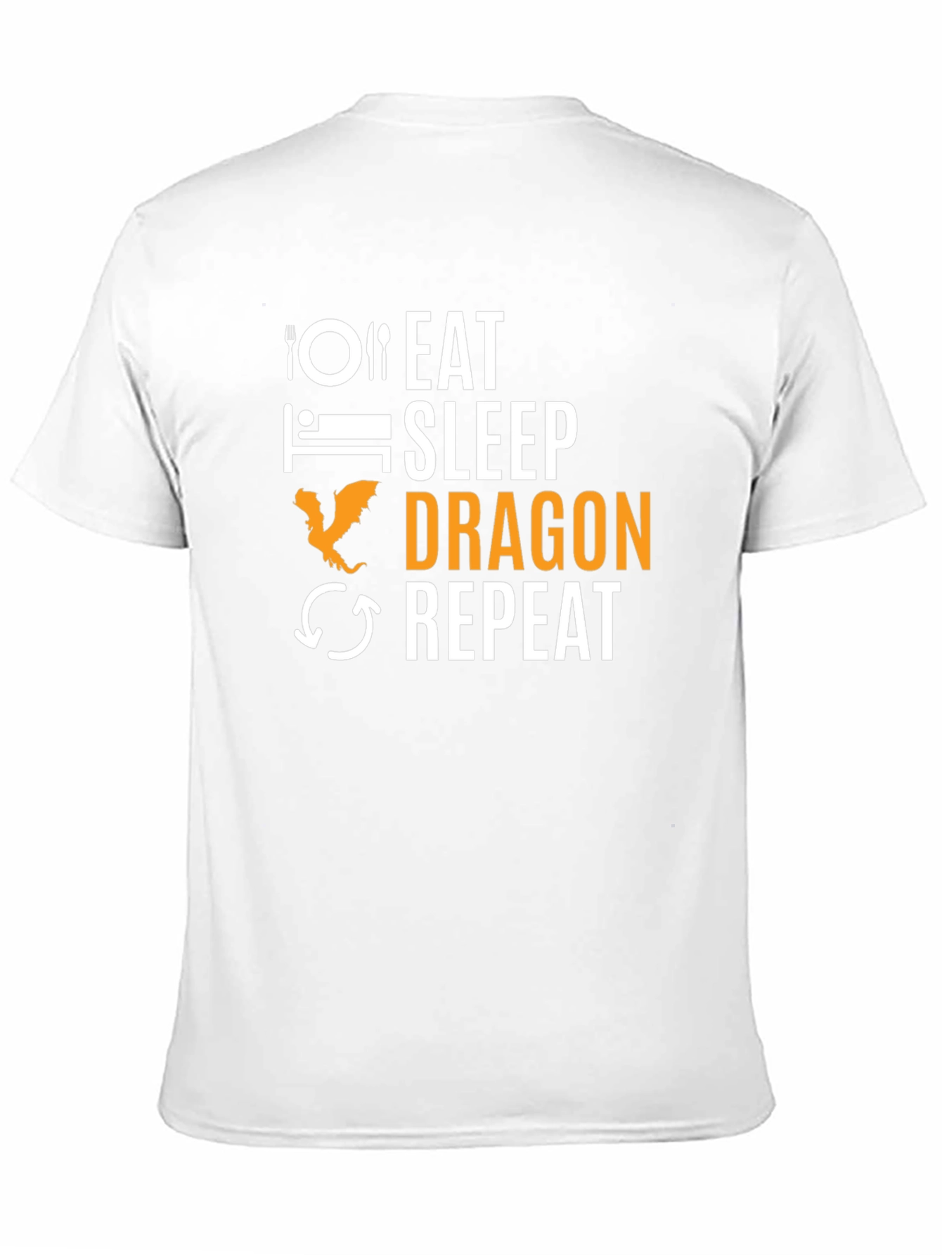 Eat Sleep Dragon Repeat Black T-Shirt