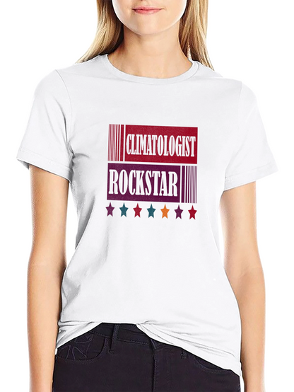 Climatologist Rockstar Graphic Tee