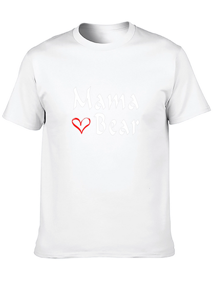 Mama Bear Graphic T-Shirt - Black Short Sleeve