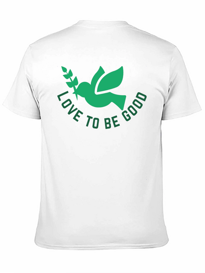 Love To Be Good Dove Graphic Tee - Black