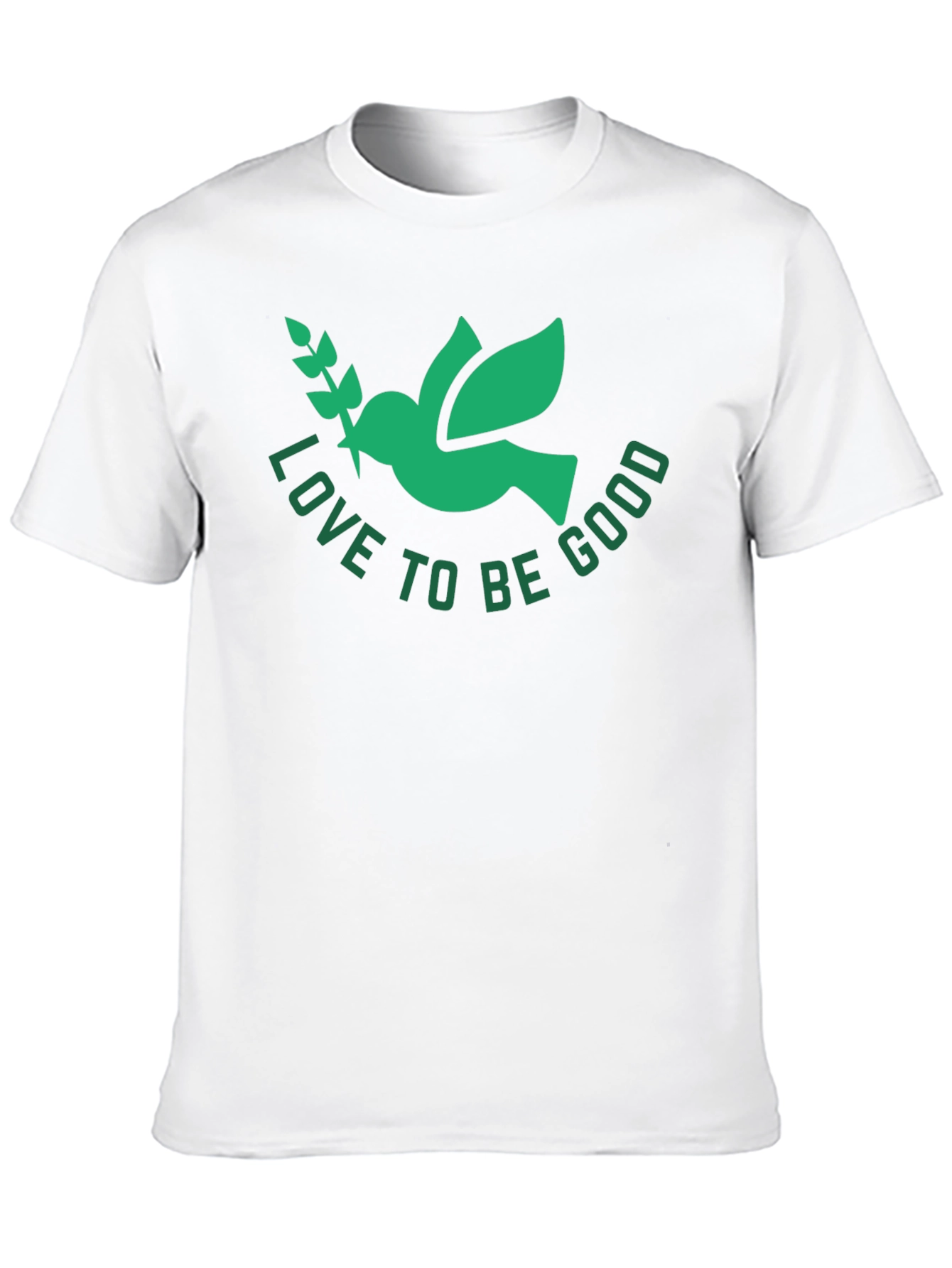 Love To Be Good Dove Graphic Tee - Black