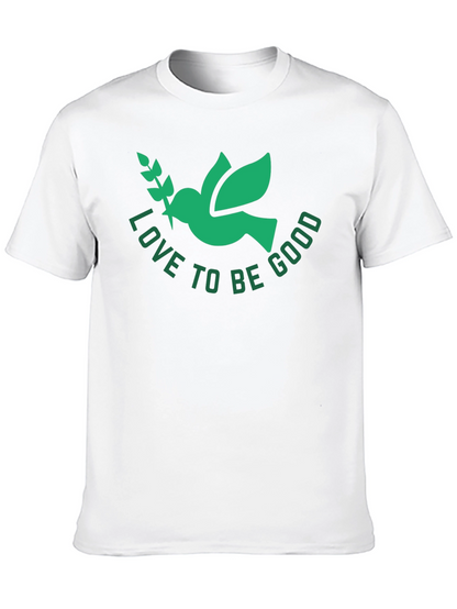 Love To Be Good Dove Graphic Tee - Black