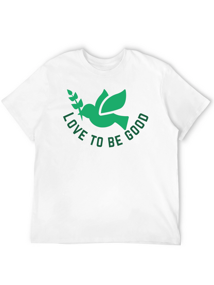 Love To Be Good Dove Graphic Tee - Black